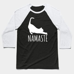 Namaste Stretching Cat Yoga Funny Yoga Tee Shirt Baseball T-Shirt